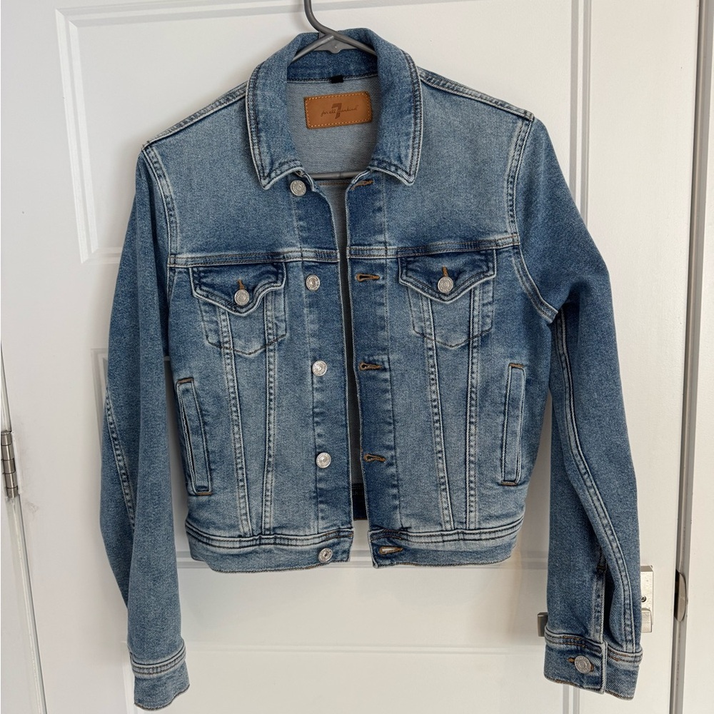 7 for all mankind Denim Blue Jean Jacket
